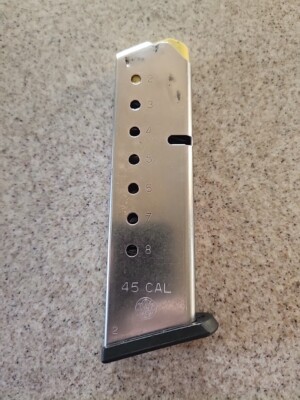 Smith & Wesson 8 Rd. 45 acp Magazine for Models 645 745 4506 4546 4586 (Read)