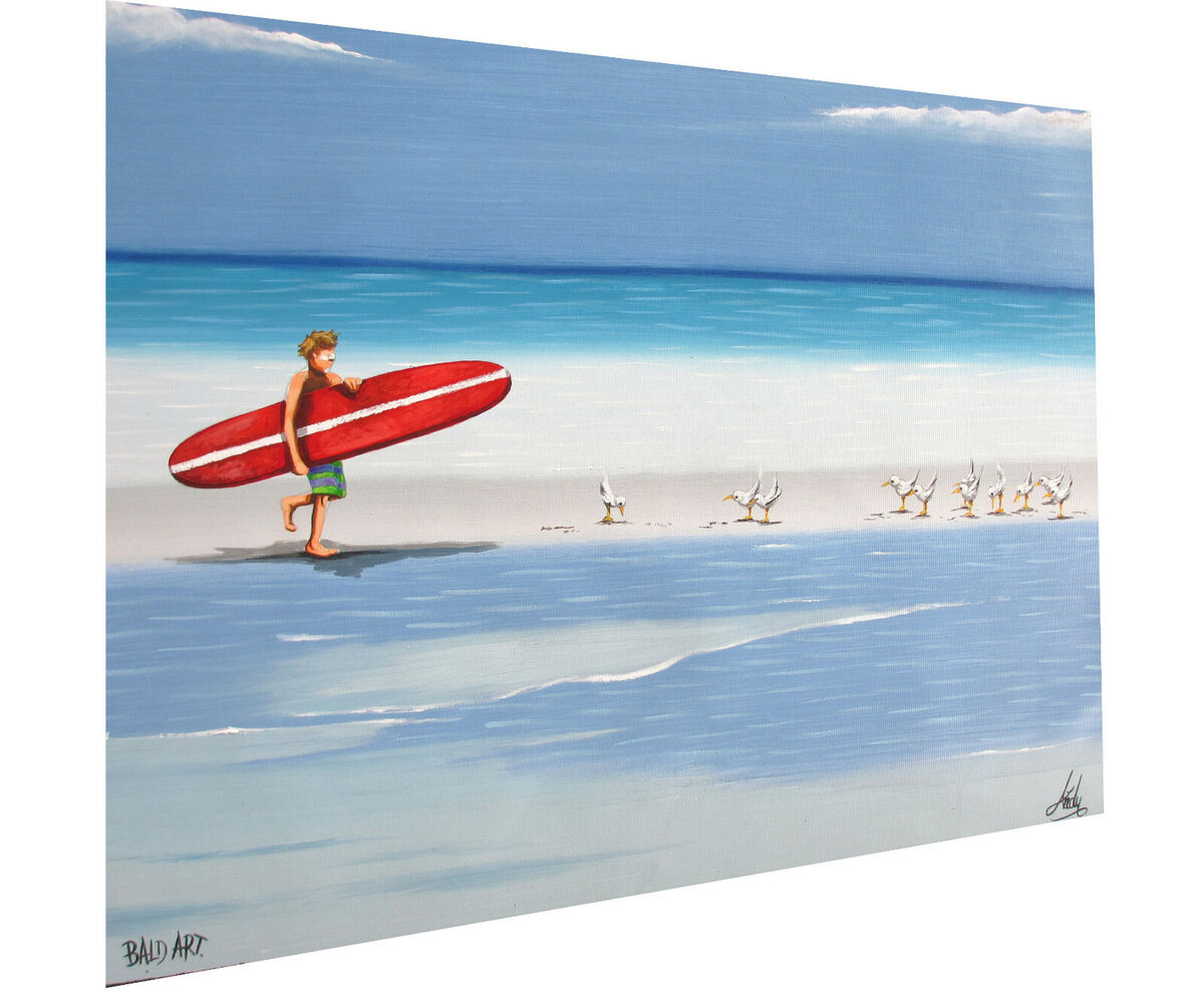 andy baker Surfers Paradise Painting Beach print art australia abstract