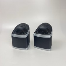 Mirage NanoSat Satellite Speakers Pair Black Silver Tested Works
