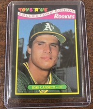 1987 Toys R Us Rookies #5 JOSE CANSECO - Athletics - MLB Nr MINT+