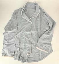 Victoria's Secret Button-Up Pajama Set Grey