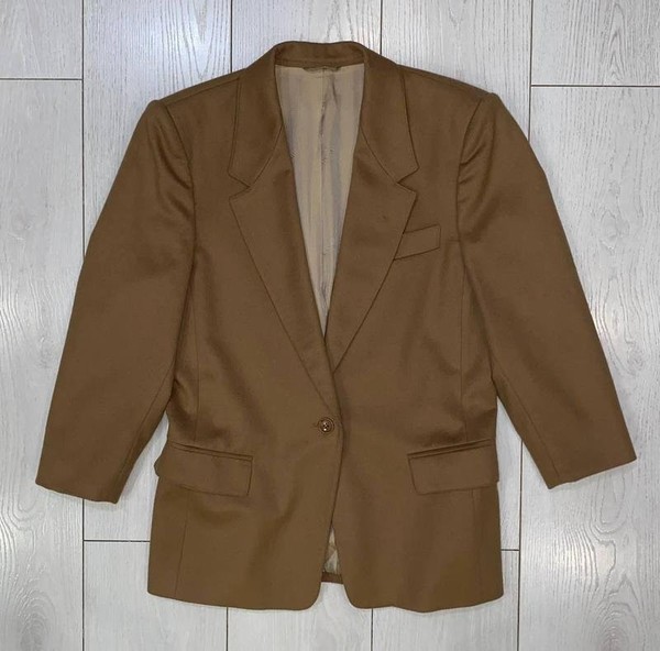 Women Max Mara Blazer Brown Wool S