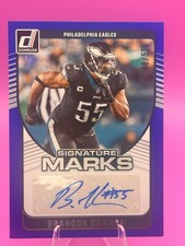 2024 Donruss #SMA-BGR Brandon Graham Signature Marks Blue #/50