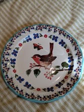 Nathalie Lete Anthropologie Robin Plate Turquoise Cottagecore Fairycore BNIB