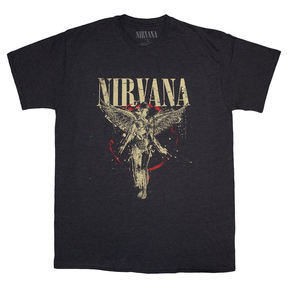 Nirvana In Utero Band Logo Vintage Style T Shirt