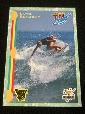 1993 FUTERA HOT SURF #45 LAYNE BEACHLEY 7 TIME WORLD SURF CHAMPION ROOKIE CARD
