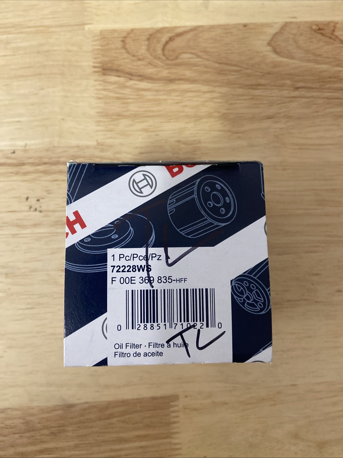 Filter-workshop Oil Filter Bosch 72228ws
