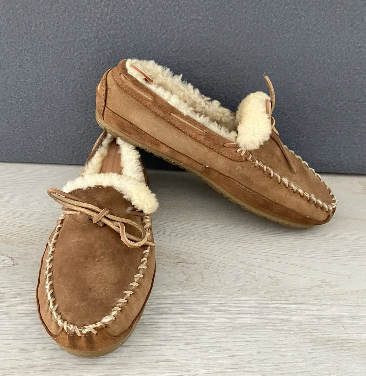 L.L.Bean Brown Suede Mocs Men\'s Thinsulate Insulated Hiking Slip on Shoes 10M L.L.Bean Brown Boots for Men for Sale | Shop New & Used  main image 3
