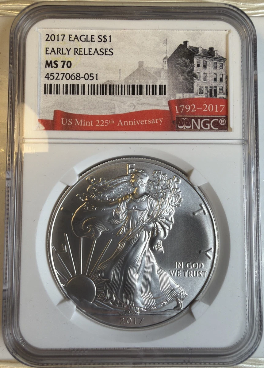 25+ American Eagle NGC 2017 Silver Bullion Coins for sale