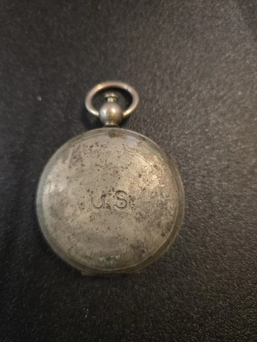 VTG WW2 WITTNAUER US Army Military Pocket Compass has Service Number