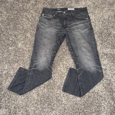 AG Adriano Goldschmied Jeans Men Gray 34x27 The Everett Slim Straight Stretch
