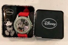 Disney Mickey Mouse Watch by Accutime New in the Box Ladies With Red Watch Band