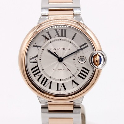 Cartier Ballon Bleu 42mm 18k Rose Gold and Steel W2BB0004 3896 Bracelet  Auto