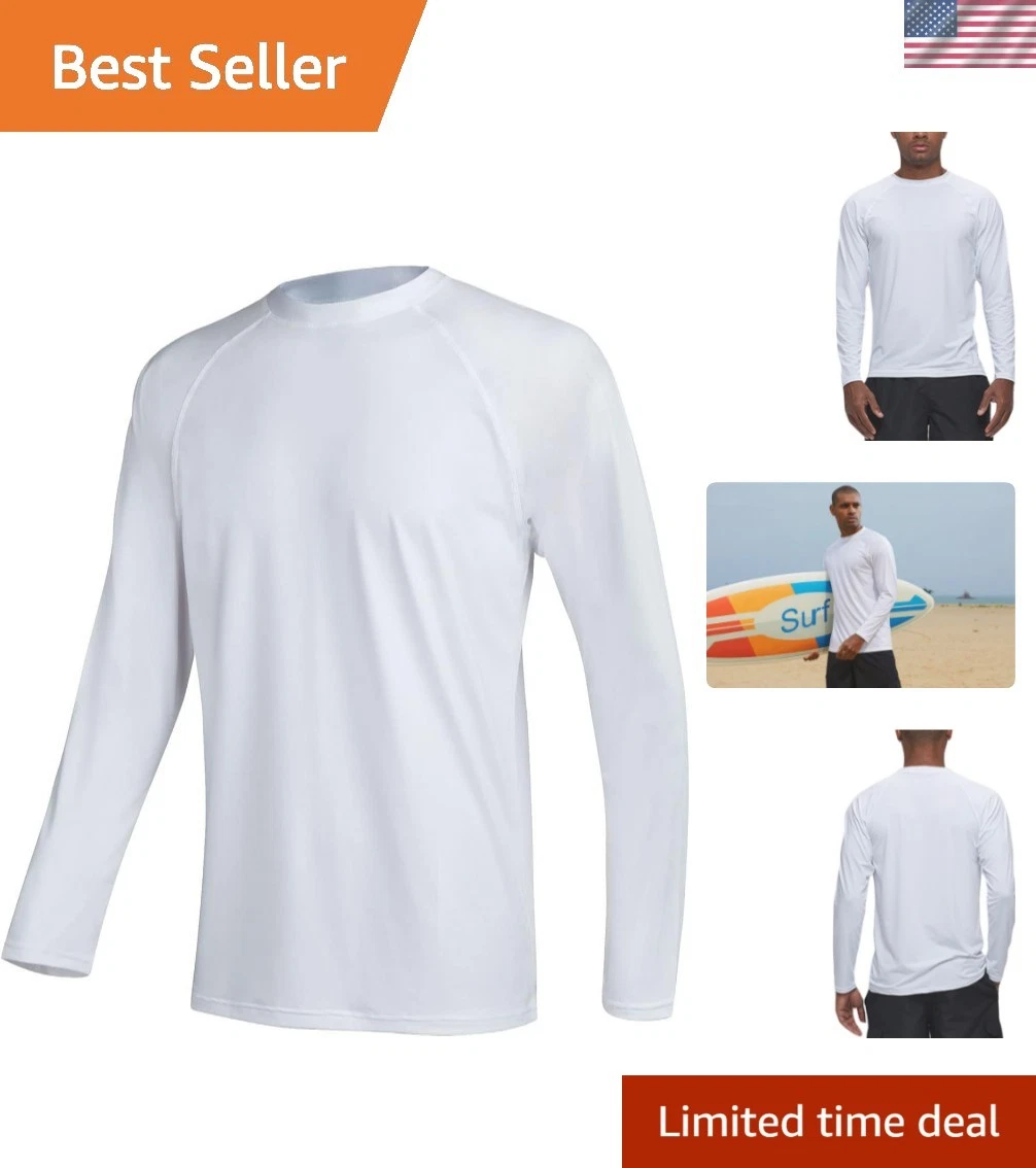 Men's Long Sleeve Swim Shirts Rashguard UPF 50+ UV Sun Protection Shirt Athle...
Opens in a new wind