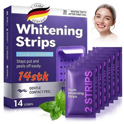 14x BRIGHT WHITE - WHITESTRIPS - ZAHNAUFHELLUNG - BLEACHING SET - WEISSE ZÄHNE