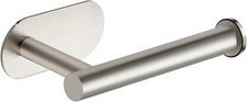 Joy Design 2 Pack Adhesive Toilet Roll Holder Stand Brushed Nickel SUS304