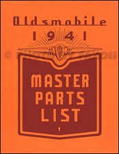 Oldsmobile Illustrated Master Parts Book 1941 1940 1939 1938 1937 Olds Catalog