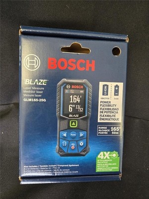 = Bosch Laser Measure GLM165-25G Power Flexibility Includes Belt Clip Pouch NEW