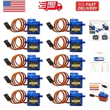 10Pcs SG90 9g Micro Servos for RC Robot Helicopter Airplane Controls Car Boat