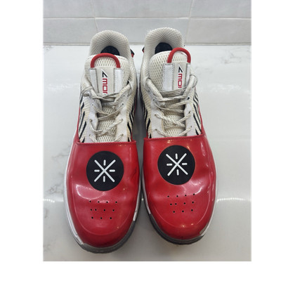Li-Ning Way of Wade Red White Black Low-Top Lace-Up Basketball Sneaker Men s