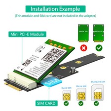 Updated M.2 M Key to Mini PCI-E with SIM Card Adapter Card Mini PCI-E to M.2 New