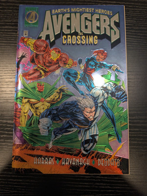 Avengers: The Crossing #1 - Wraparound Chromium Foil Cover - 1995 - Higher Grade