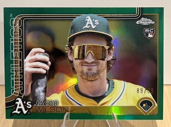 2025 Topps Chrome Update - Jacob Wilson #USC150 Image Variation Green /99 (RC)