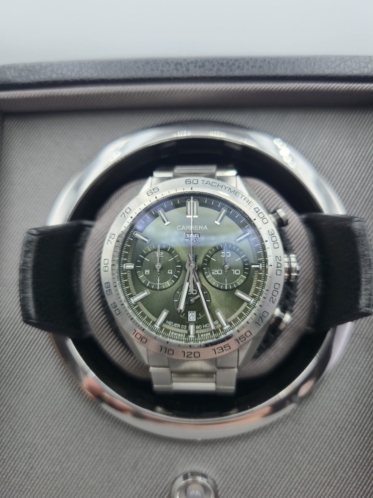 TAG Heuer Carrera CBN2A10 Green. Stainless