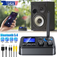 RX/TX Bluetooth 5.4 Transmitter Receiver 3.5mm AUX TV Home Stereo Audio Adapter_