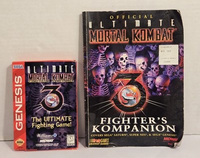 Ultimate Mortal Kombat 3 Sega Genesis Complete In Box Tested With Official Guide
