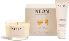 Image of Neom Feel Good Mood Boost Duo Gift Set I Contains: Happiness Travel Candle 75g