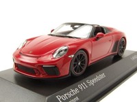 Porsche 911 (991) Speedster 2019 Dunkelrot Metallic Modellauto 1:43 Minichamps