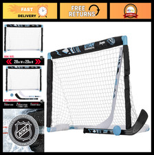 Mini Hockey Set for Kids - Indoor Knee Hockey Goal, Ball 2 Sticks - Ages 3