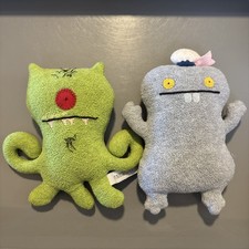 Vintage Uglydoll Plush - 2002 7" Target  2005 8" Sailor Babo - Pretty Ugly