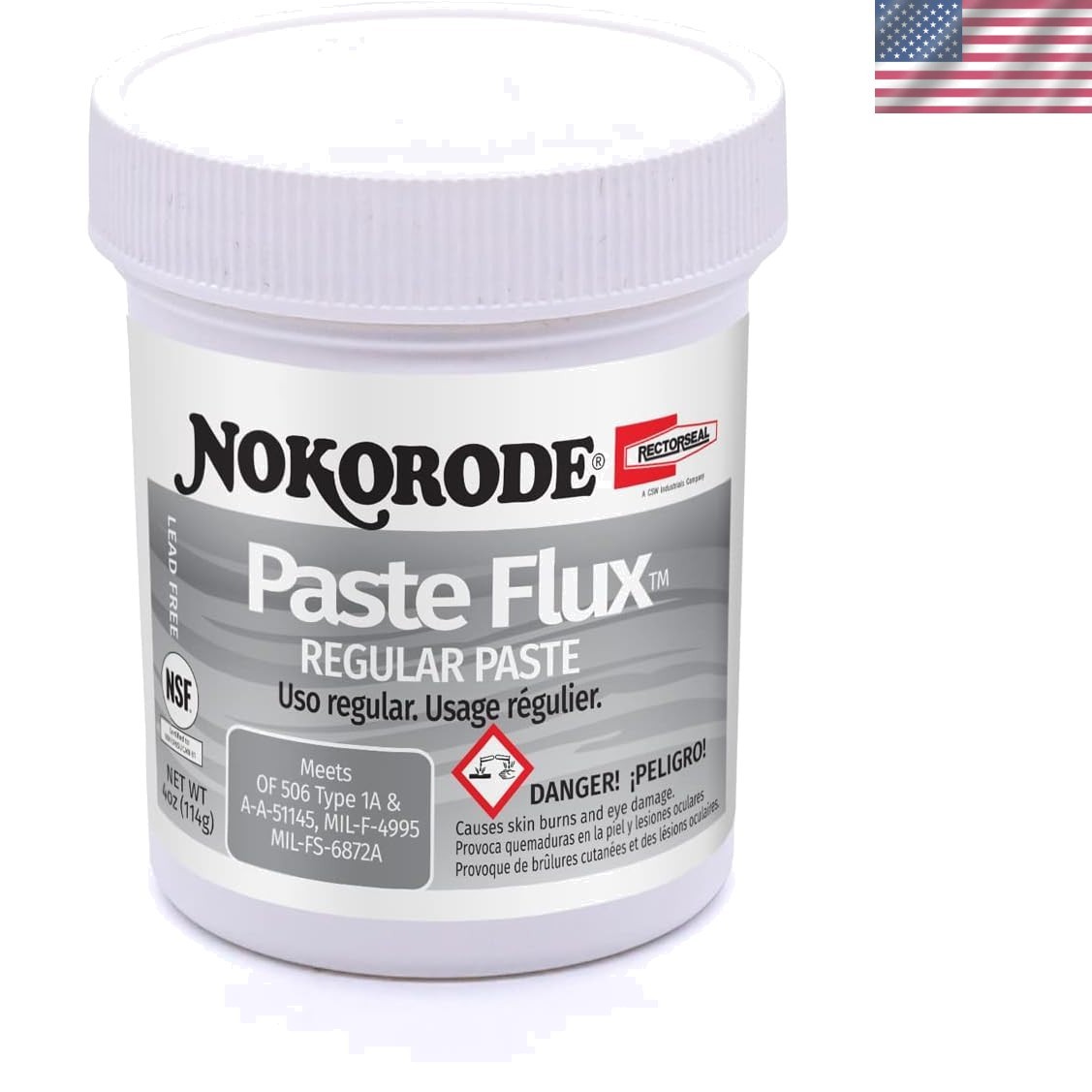 Paste Solder Flux Plumbing Welding Soft Lead Free Odorless 4oz