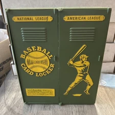 1968 Vintage Lakeside Toys Baseball Card Storage Locker, Broken Hinges, Writing