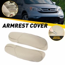 For Honda CR-V CRV 2010-2011 Beige Leather Front Seat Armrest Replacement Cover