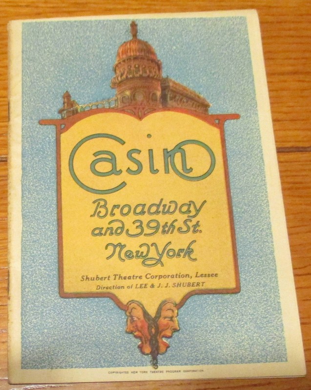 1927 Broadway Playbill "The Desert Song" starring Robert Halliday  The Casino