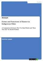 Forms And Functions Of Humor In Indigenous Films (Buch)