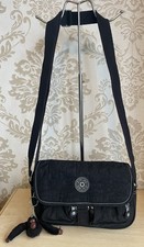Kipling Black Shoulder Across Body Messenger Bag Crossbody Lesley Monkey