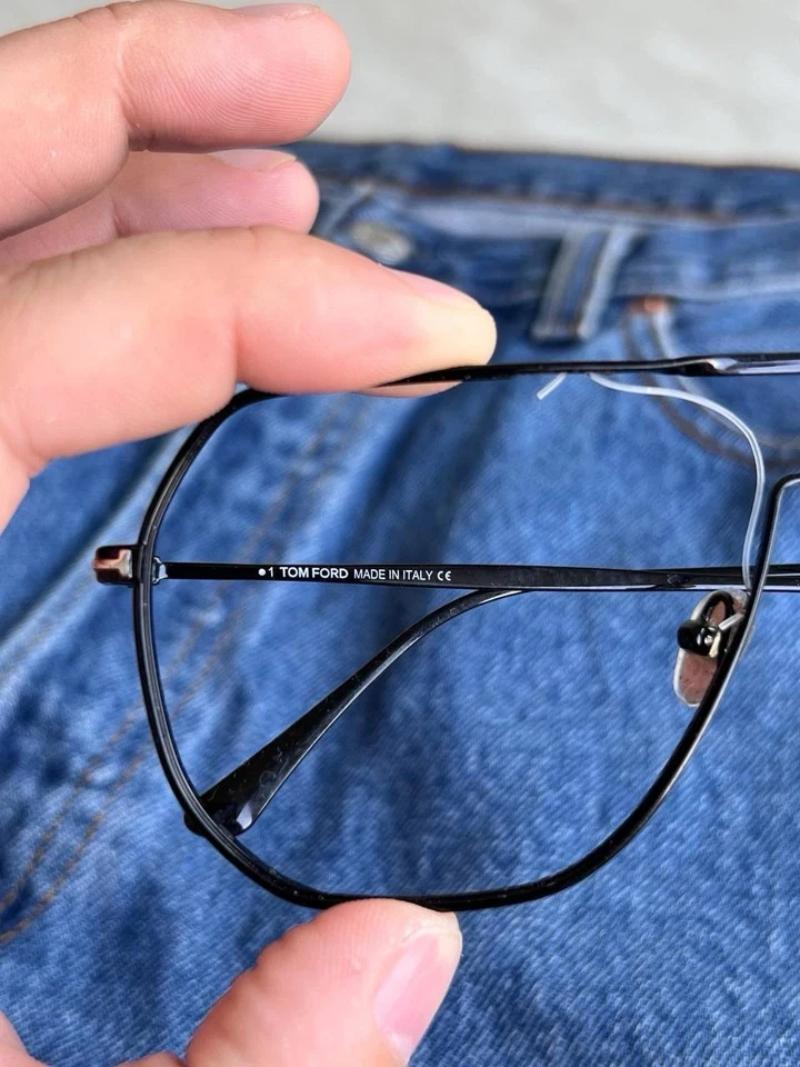 Gafas de sol Tom Ford Gilles-02 TF852 10B de metal negro aviador marcos 61-14-145 Foto 2 de 4