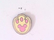 Disney Store Disneyana Pin Paw Print Mickey Mouse Yellow Pink Enamel Metal 2018