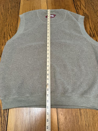 Arkansas Razorbacks Vest Mens XL Gray NCAA Golf Sweater Pullover Reebok College - Picture 7 of 10