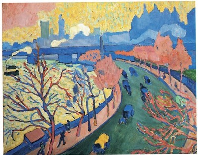 August Macke Cross Bridge Vintage Kunstdruck Poster Wanddeko Deko Highlight Cr