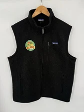 Patagonia Men's Better Sweater Fleece Vest Full Zip Black Size Large Outdoors