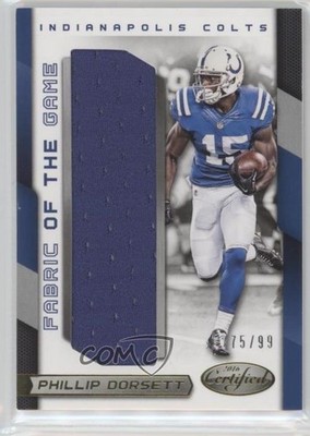 2016 Certified Fabric of the Game 75/99 Phillip Dorsett #39 2u3