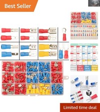 280PCS Crimp Connectors Kit - Male Female Spade Connectors Included