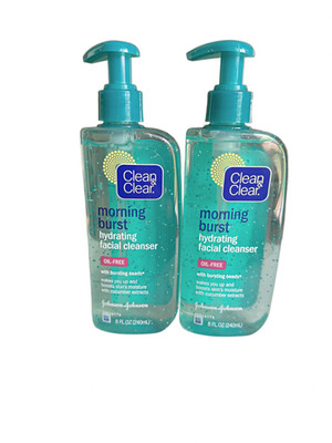 2 Clean & Clear Morning Burst Oil-Free Hydrating Cleanser Original Formula 8oz