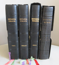 1948-1950 Breviarium Romanum Pio XII COMPLETE LATIN ROMAN BREVIARY Gottmer-Mame