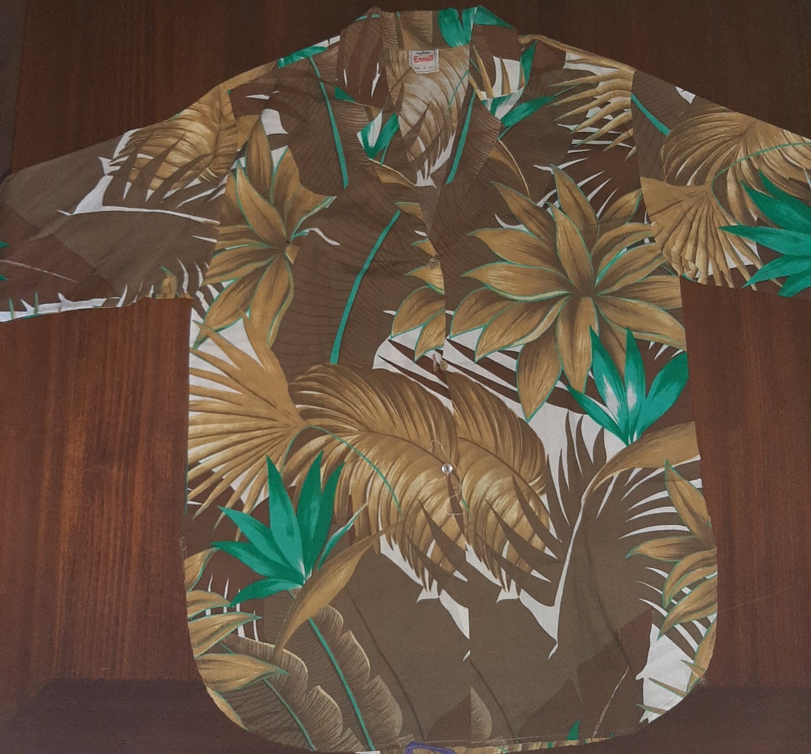 Camicia a maniche corte in stile hawaiano Maglieria Enneci